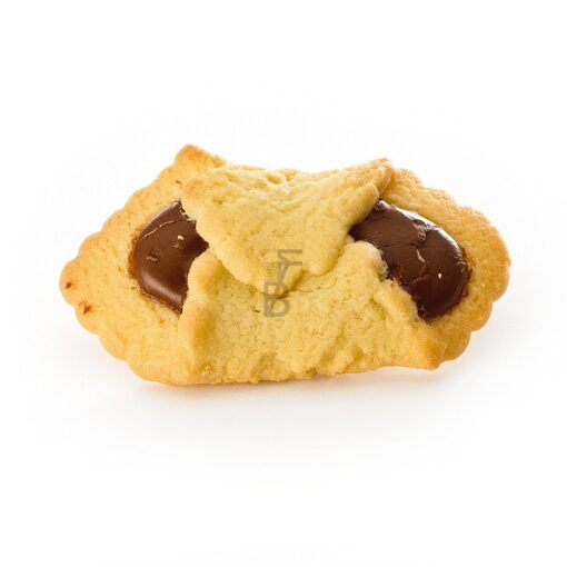 Papillon - short pastry biscuit filled with chocolate cream